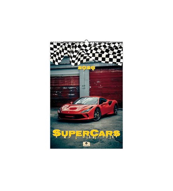 2026 KAL.ścienny Super Cars A3 VD17 /47X32/