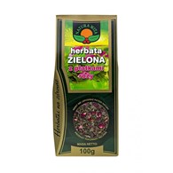 NATUR-VIT Herbata zielona z płatkami róży 100g