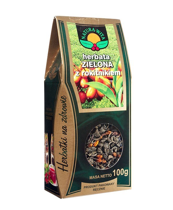 NATUR-VIT Herbata zielona z owocem rokitnika 100g