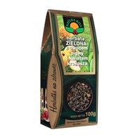 NATUR-VIT Herbata zielona z owocem pigwy i kwiatem krokosza 100g
