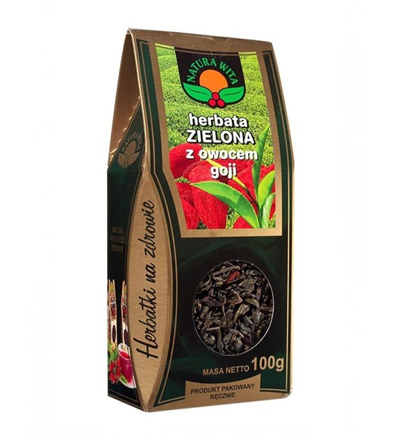 NATUR-VIT Herbata zielona z owocem goji 100g
