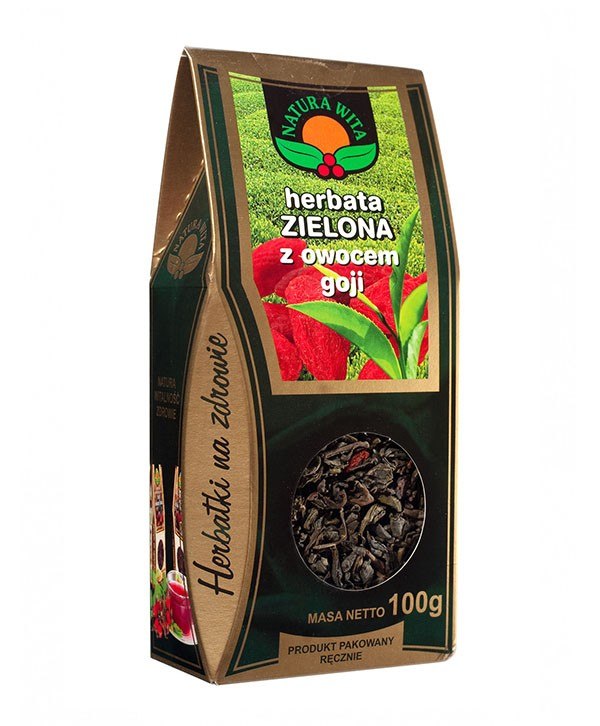 NATUR-VIT Herbata zielona z owocem goji 100g