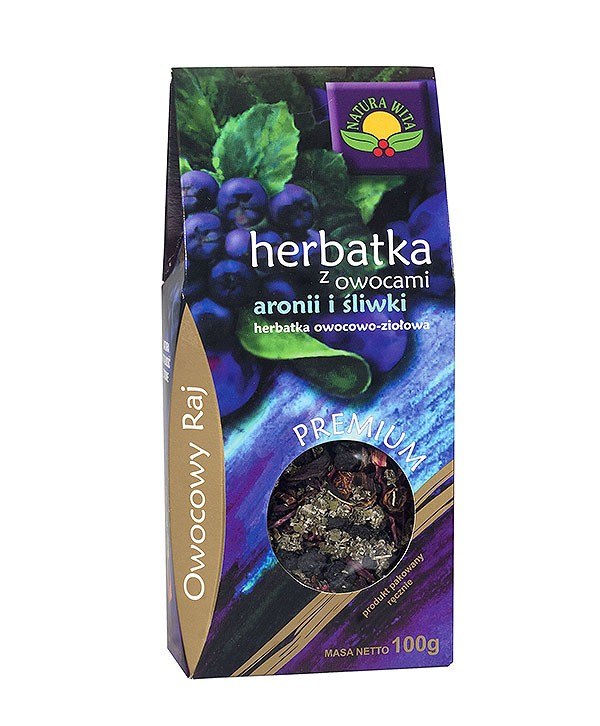 NATUR-VIT Herbatka z owocami aronii i śliwki 100g