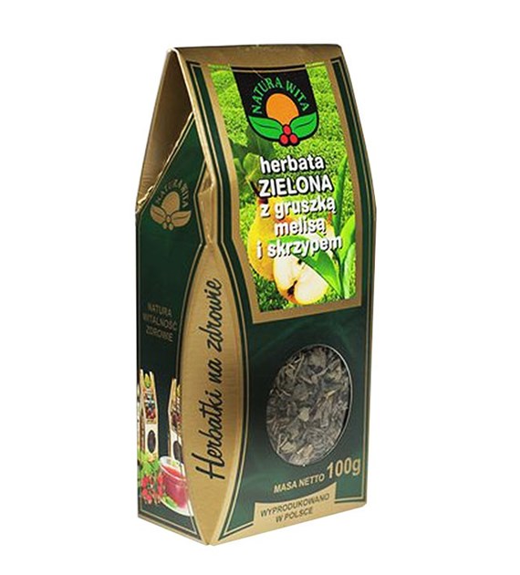 NATUR-VIT Herbata zielona z owocem gruszki 100g