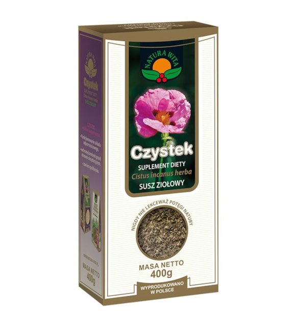 NATUR-VIT Czystek ziele SUPLEMENT DIETY 400g