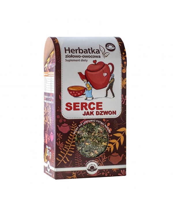 NATUR-VIT Herbatka owocowo-ziołowa SERCE JAK DZWON SUPLEMENT DIETY (poprzednia nazwa  NA ZDROWE SERCE  ) 80g