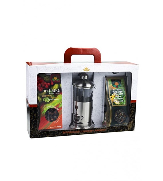 NATUR-VIT Zestaw zaparzacz + dwie her. sypane w pudełkach*