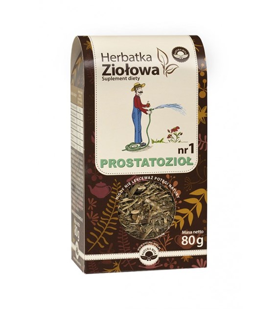 NATUR-VIT Herbatka ziołowa PROSTATOZIOŁ NR 1 SUPLEMENT DIETY(poprzednia nazwa NA PROSTATĘ NR 1) 80g