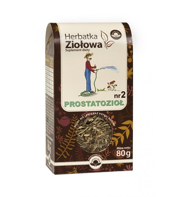 NATUR-VIT Herbatka ziołowa PROSTATOZIOŁ NR 2 SUPLEMENT DIETY(poprzednia nazwa NA PROSTATĘ NR 2) 80g