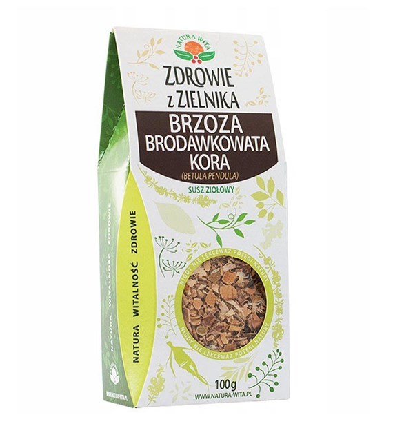 NATUR-VIT Brzoza brodawkowata kora SUPLEMENT DIETY 100g