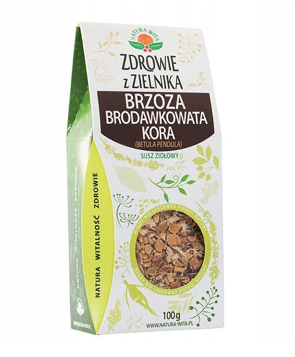 NATUR-VIT Brzoza brodawkowata kora SUPLEMENT DIETY 100g