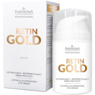 FARMONA PRO RETIN GOLD Liftingująco - rozświetlający krem pod oczy  50ml