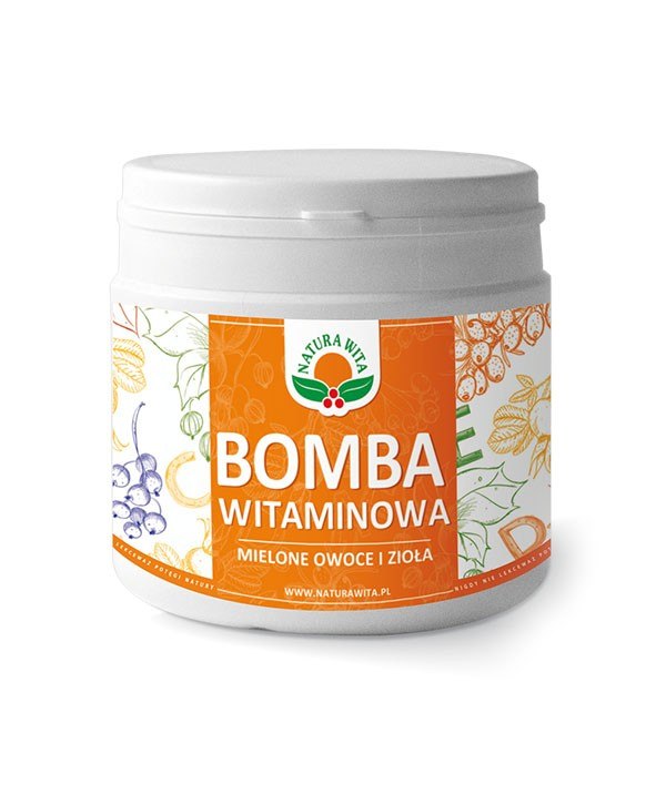 NATUR-VIT BOMBA WITAMINOWA mielone owoce i zioła (w puszce) 200g