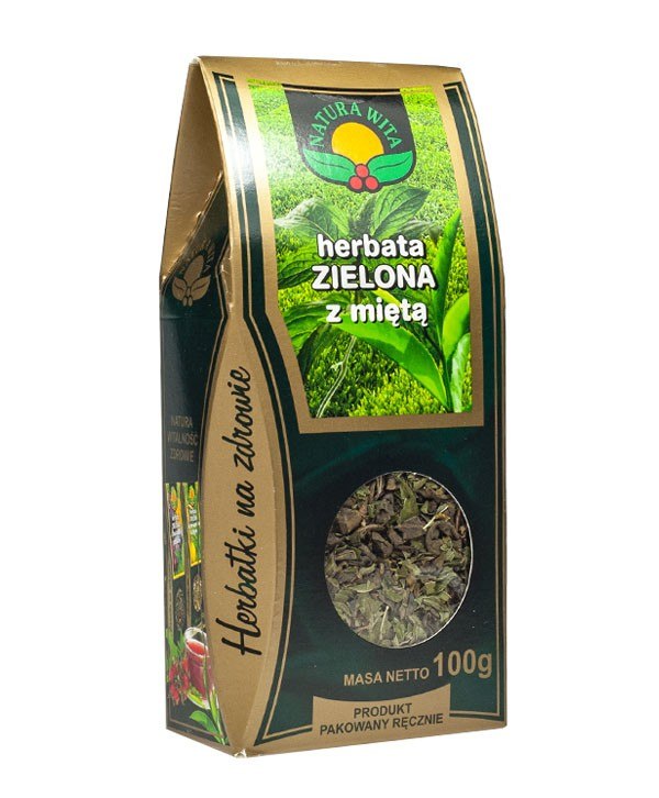 NATUR-VIT Herbata zielona z miętą 100g