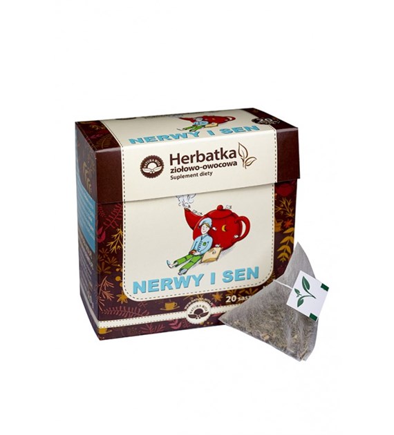 NATUR-VIT Herbatka owocowo-ziołowa ekspresowa NA NERWY I SEN SUPLEMENT DIETY 20*2g=40g