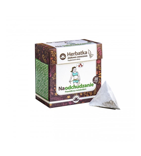 NATUR-VIT Herbatka ziołowo-owocowa ekspresowa NA ODCHUDZANIE SUPLEMENT DIETY 20*2g=40g