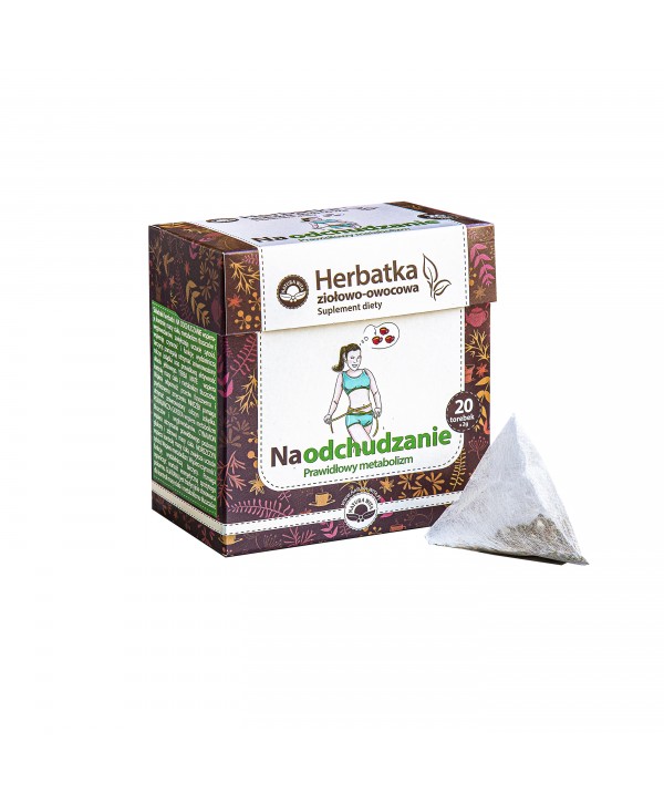 NATUR-VIT Herbatka ziołowo-owocowa ekspresowa NA ODCHUDZANIE SUPLEMENT DIETY 20*2g=40g