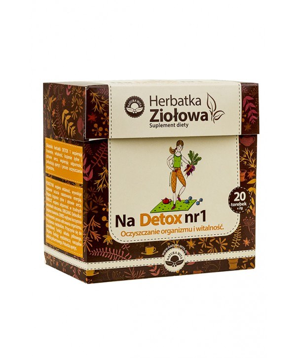 NATUR-VIT Herbatka ziołowa ekspresowa NA DETOX NR 1 SUPLEMENT DIETY 20*2g=40g