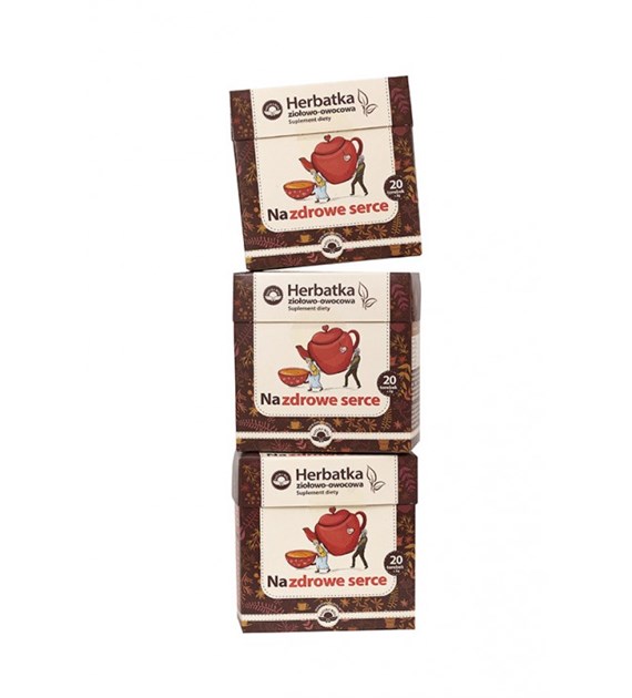 NATUR-VIT Herbatka owocowo-ziołowa ekspresowa NA ZDROWE SERCE SUPLEMENT DIETY 20*2g=40g