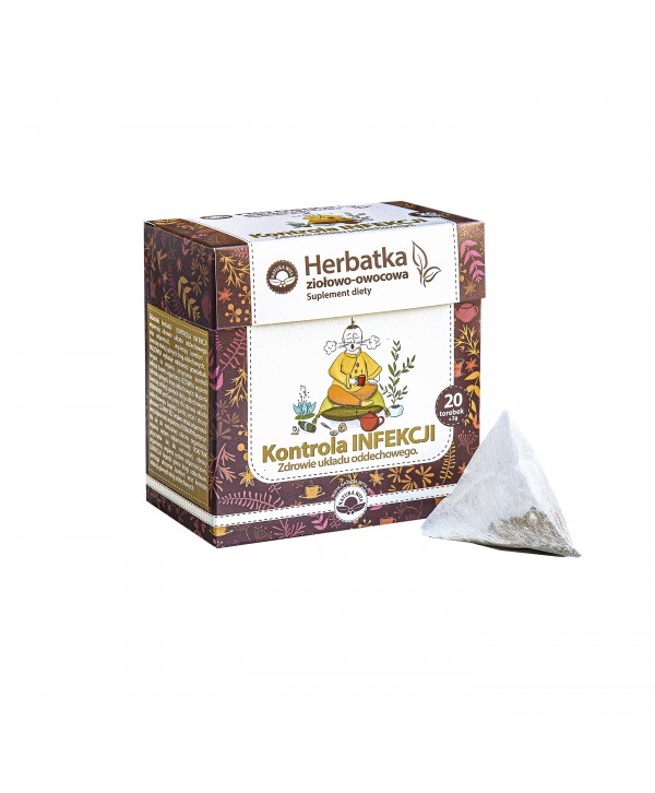 NATUR-VIT Herbatka ziołowo-owocowa ekspresowa KONTROLA INFEKCJI SUPLEMENT DIETY 20*2g=40g