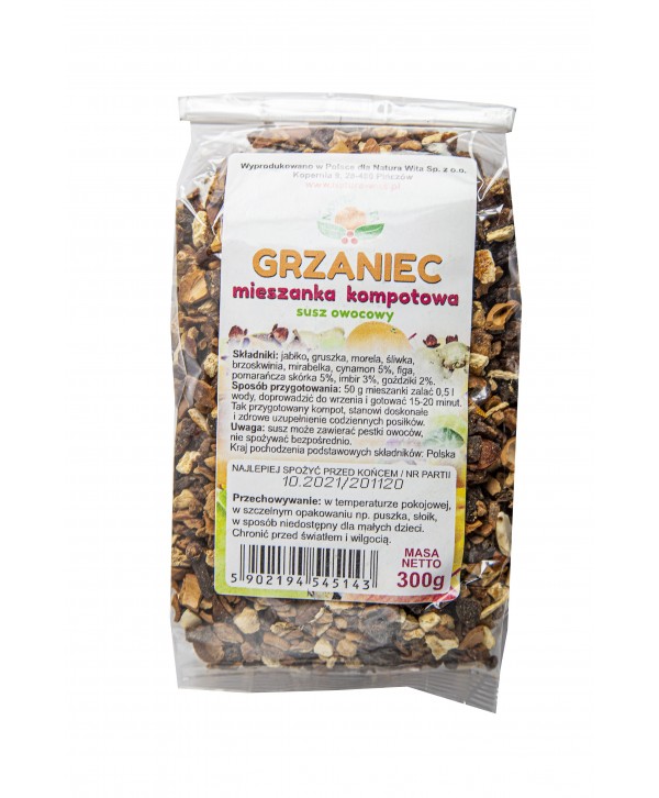 NATUR-VIT Grzaniec. Mieszanka kompotowa 300g