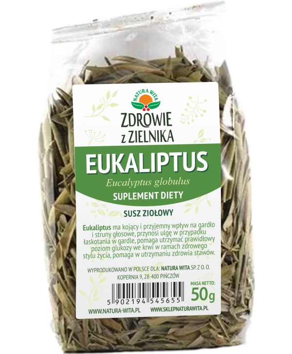 NATUR-VIT Eukaliptus krojony  SUPLEMENT DIETY 50g