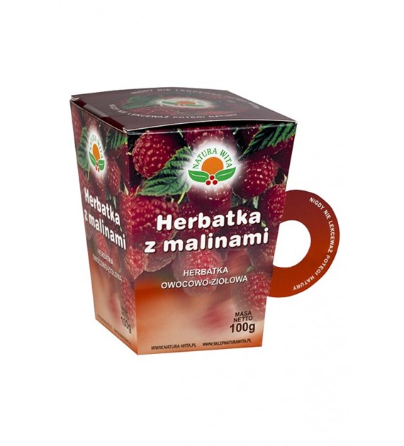 NATUR-VIT Herbatka z malinami (kubek) 100g