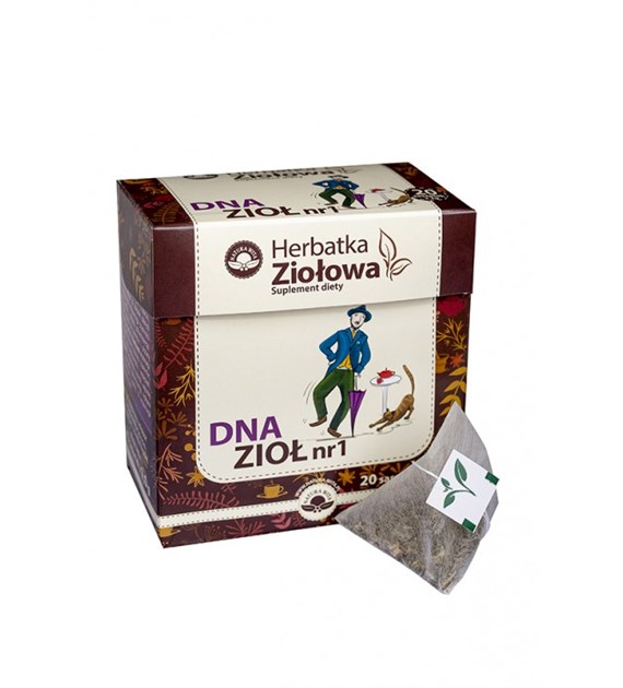 NATUR-VIT Herbatka ziołowo-owocowa ekspresowa DNA ZIOŁ NR 1 SUPLEMENT DIETY 20*2g=40g