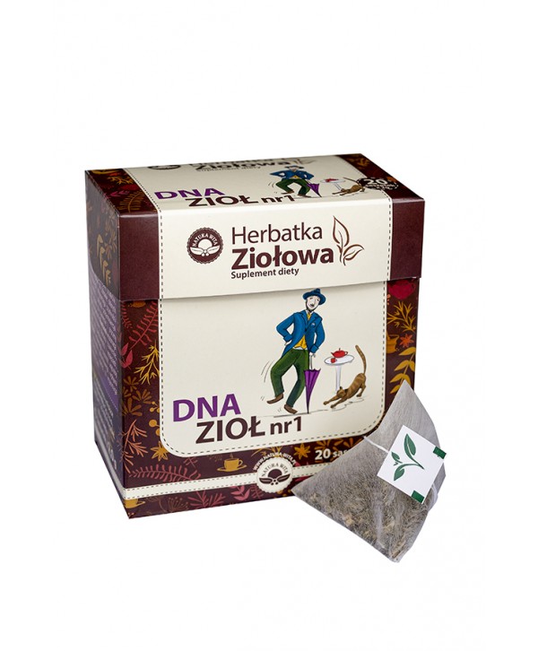 NATUR-VIT Herbatka ziołowo-owocowa ekspresowa DNA ZIOŁ NR 1 SUPLEMENT DIETY 20*2g=40g