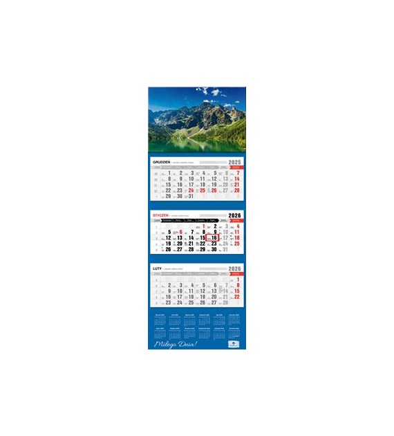 2026 KAL.trójdzielny premium z wypukłą główką Morskie oko KT2 V97