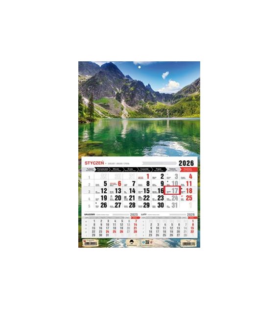 2026 KAL.trójdzielny jednodzielny Mazury  KTJ1 V42