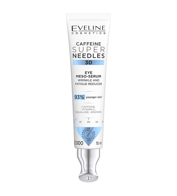 SUPER NEEDLES SERUM POD OCZY 15ML CAFFEINE REDUKTOR ZMARSZCZEK I OBJAWÓW ZMĘCZENIA