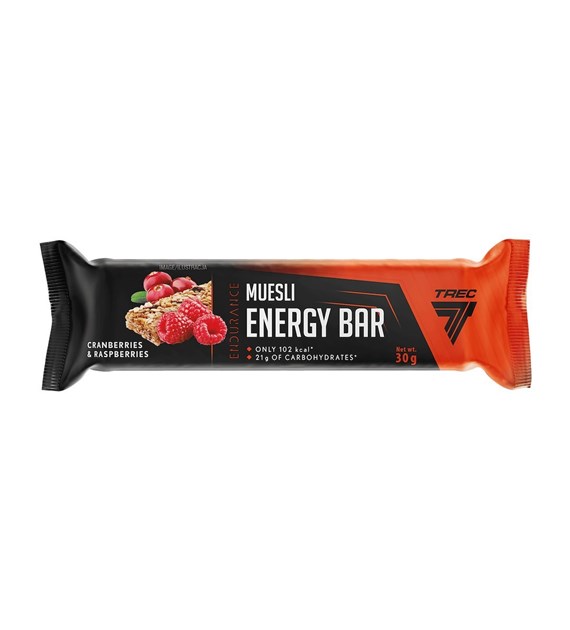 TREC Endurance MUESLI ENERGY BAR 30g CRANBERRIES & RASPBERRIES