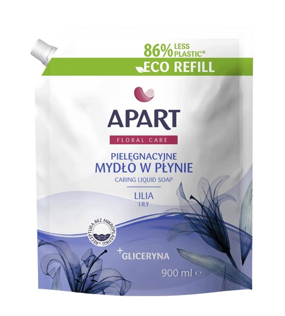 APART NATURAL MYDŁO W PŁYNIE ZAPAS 900ML FLORAL CARE LILIA/LILY