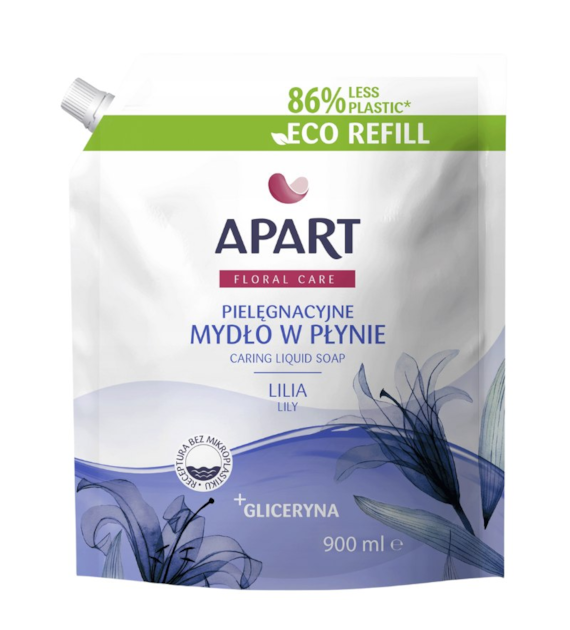 APART NATURAL MYDŁO W PŁYNIE ZAPAS 900ML FLORAL CARE LILIA/LILY