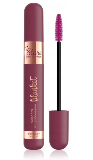 Stars from the stars BLANKET tusz do rzęs pogrubiająco wydłużający 01 Burgundy Bliss, 12 g