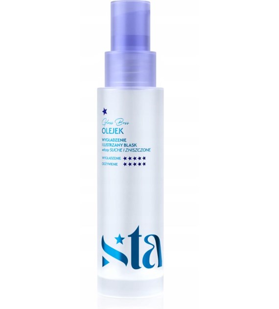 ONLYBIO-STARS Olejek wygładzający do włosów bardzo zniszczonych  GLOSS BOSS 50 ML  SZKŁO