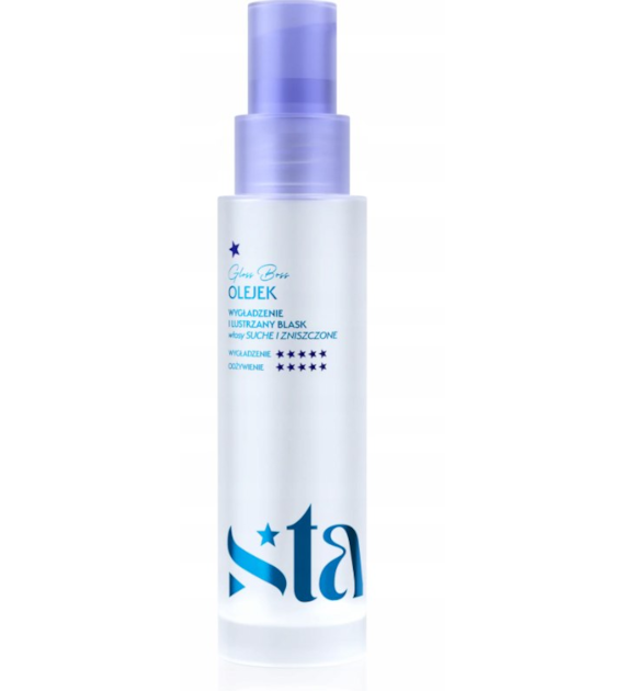 ONLYBIO-STARS Olejek wygładzający do włosów bardzo zniszczonych  GLOSS BOSS 50 ML  SZKŁO