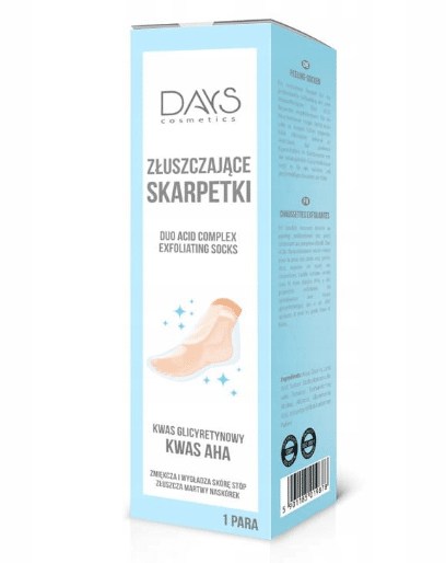 DAYS COSMETICS  ZŁUSZCZAJĄCE SKARPETKI  do stóp 1para
