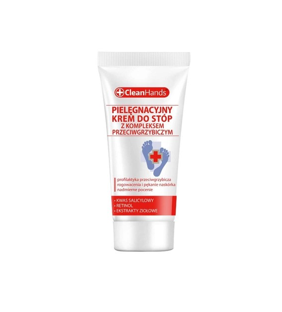 CLEANHANDS KREM DO STÓP OCHRONNY Z KOMPLEKSEM PRZECIWGRZYBICZNYM 30 ml