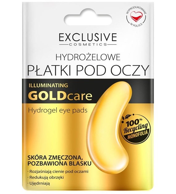 EXCLUSIVE COSMETICS HYDROŻELOWE PŁATKI POD OCZY GOLD 1 para
