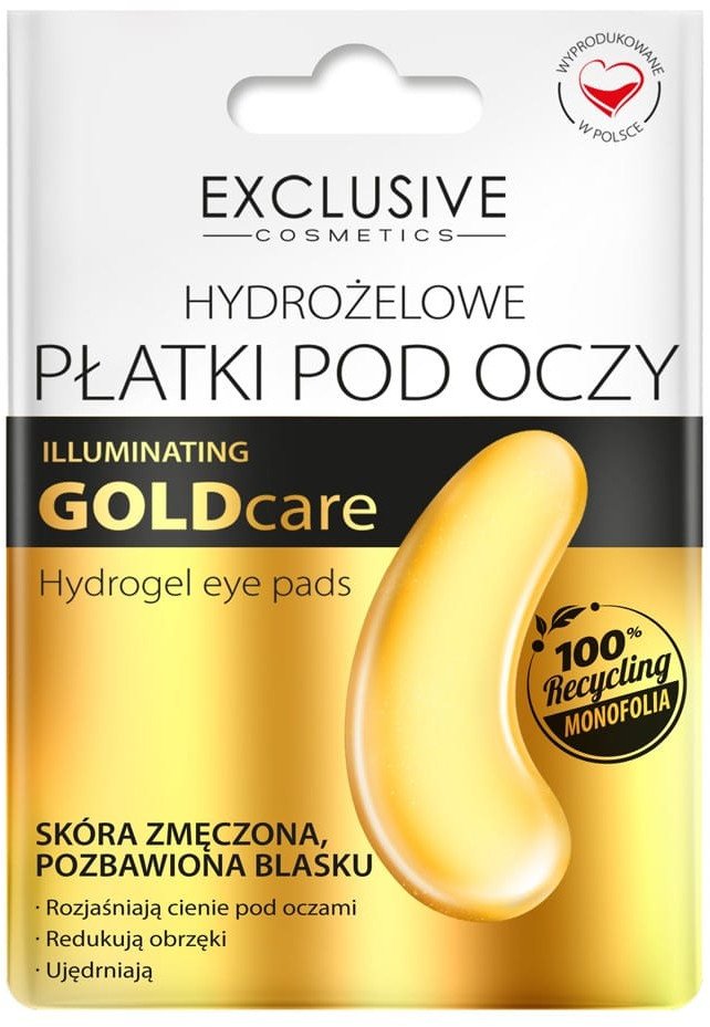 EXCLUSIVE COSMETICS HYDROŻELOWE PŁATKI POD OCZY GOLD 1 para