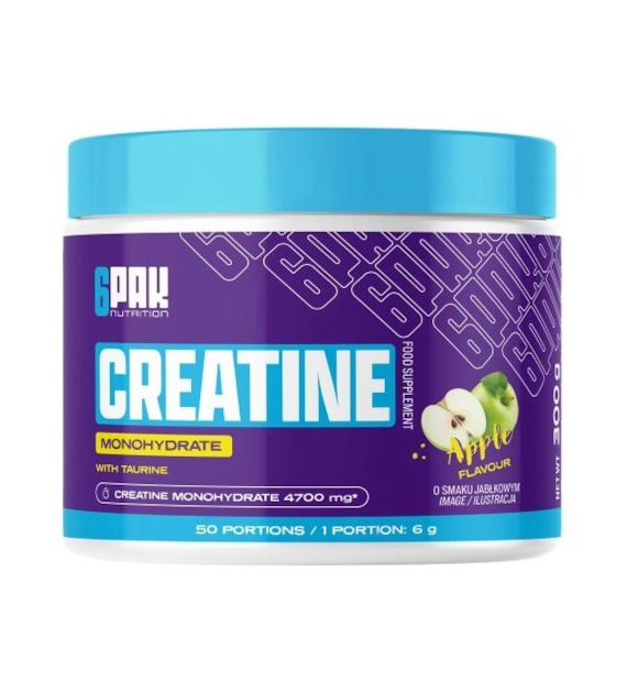 6PAK CREATINE MONOHYDRATE 300g APPLE