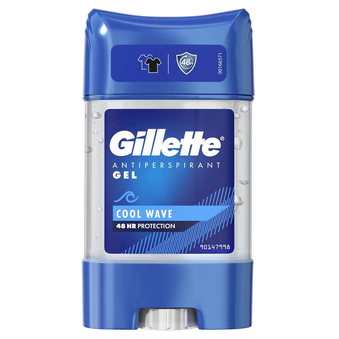 GILLETTE - dezodorant gel 70ml antyperspirant 48h - COOL WAVE 70 ML