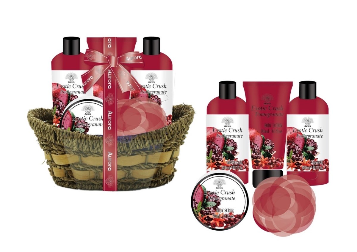 KOMPLET EXOTIC CRUSH POMEGRANATE KOSZYK 5-ELEMENTÓW