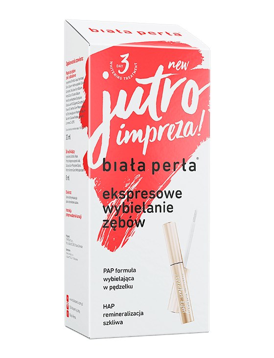 Biała Perła Jutro impreza! do wybielania zębów pasta 30ml+żel wybielający 8ml