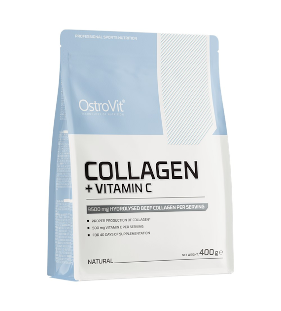 OstroVit Kolagen + Witamina C 400 g naturalny