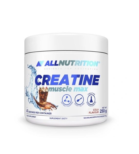 ALLNUTRITION CREATINE MUSCLE MAX 250g KREATYNA TAURYNA MIĘŚNIE MASA ENERGIA