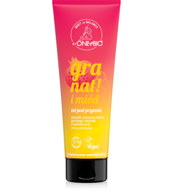 Onlybio Body in Balance Limited Edition Granat i miód Żel pod prysznic 200 ml   -  SUPER CENA - KOŃCÓWKA SERII U PRODUCENTA