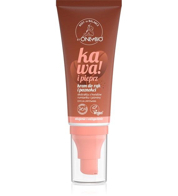 Onlybio Body in Balance Limited Edition Kawa i pieprz Krem do rąk i paznokci 50 ml   -  SUPER CENA - KOŃCÓWKA SERII U PRODUCENTA